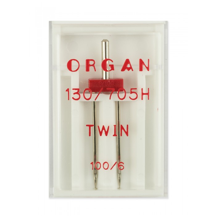 Иглы Organ двойные, №100/6, 1 шт.