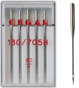 Иглы Organ универсальные, №80, 5 шт.