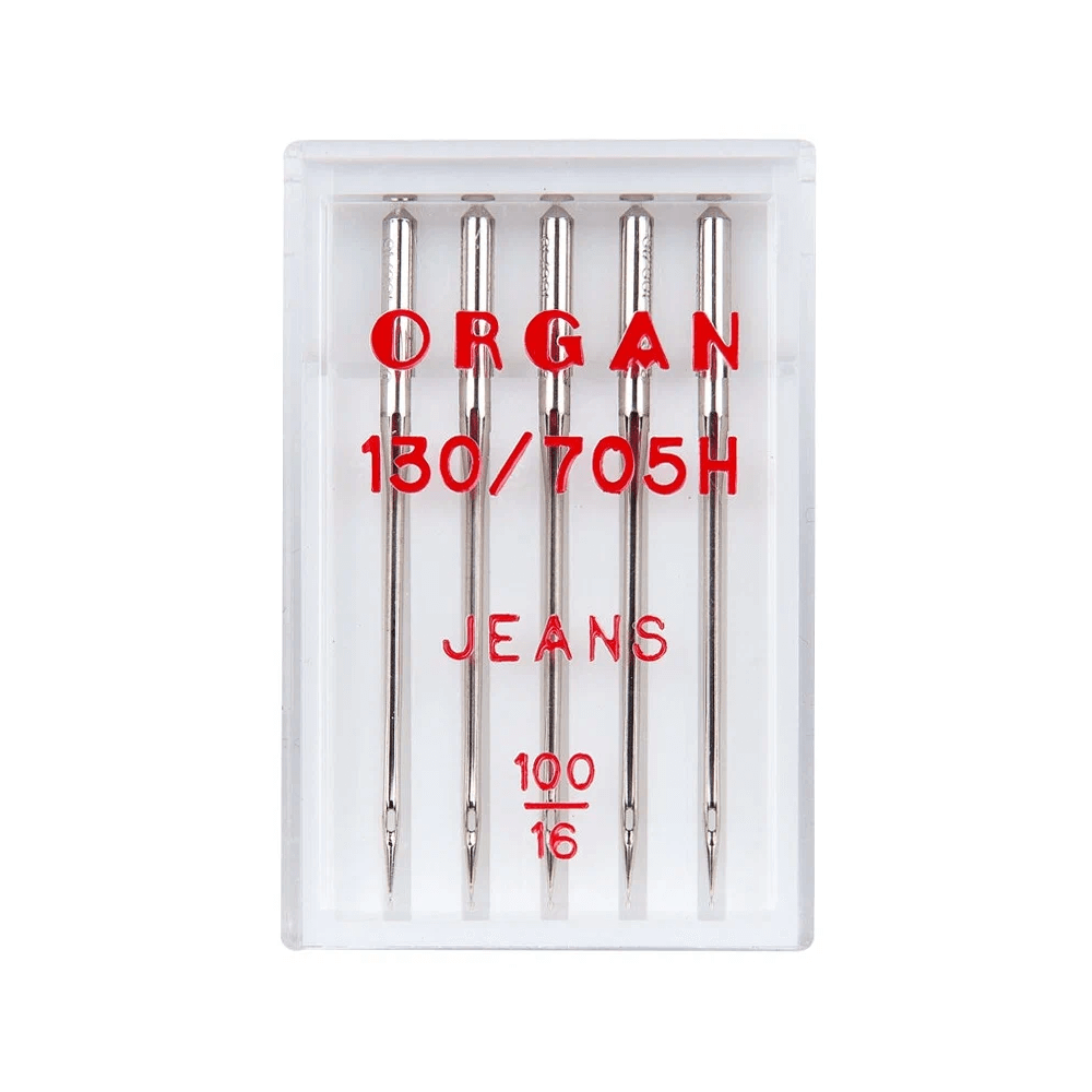 Иглы Organ джинс, №100, 5 шт.
