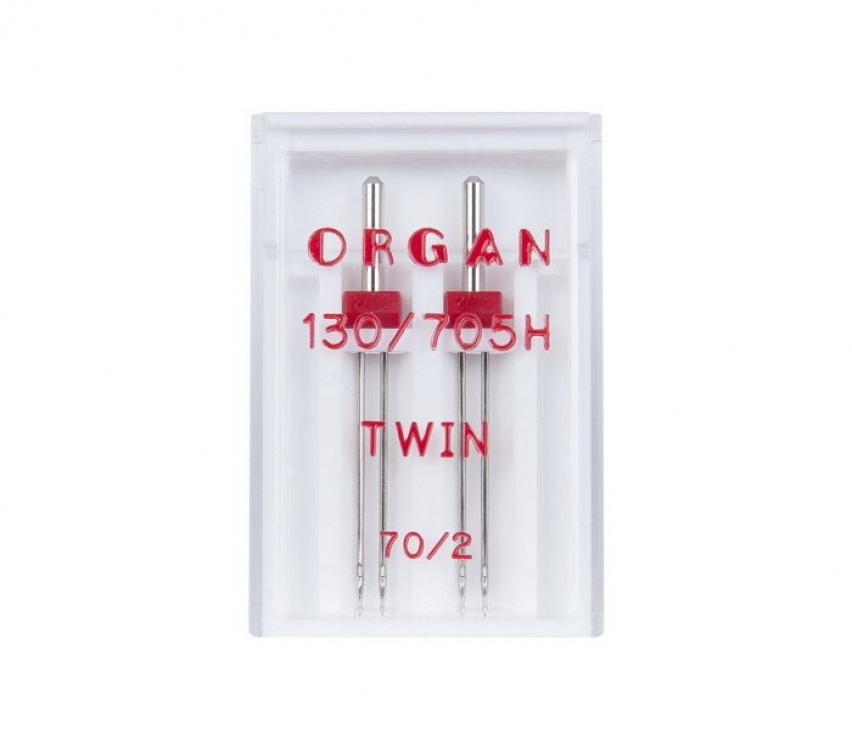 Иглы Organ двойные, №70/2, 2 шт.