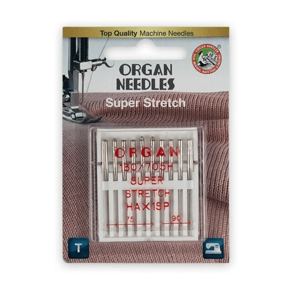 Иглы Organ Супер Стрейч, №75-90, 10 шт.