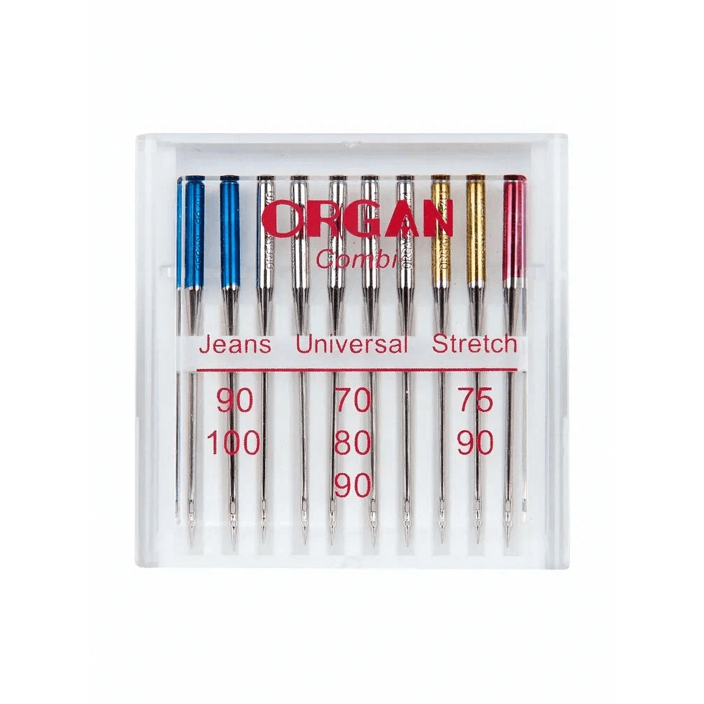 Иглы Organ Combi, №70-100, 10 шт.