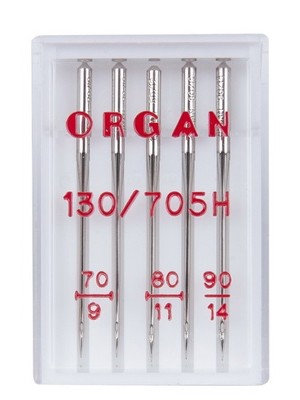 Иглы Organ универсальные, №70-90, 5 шт.