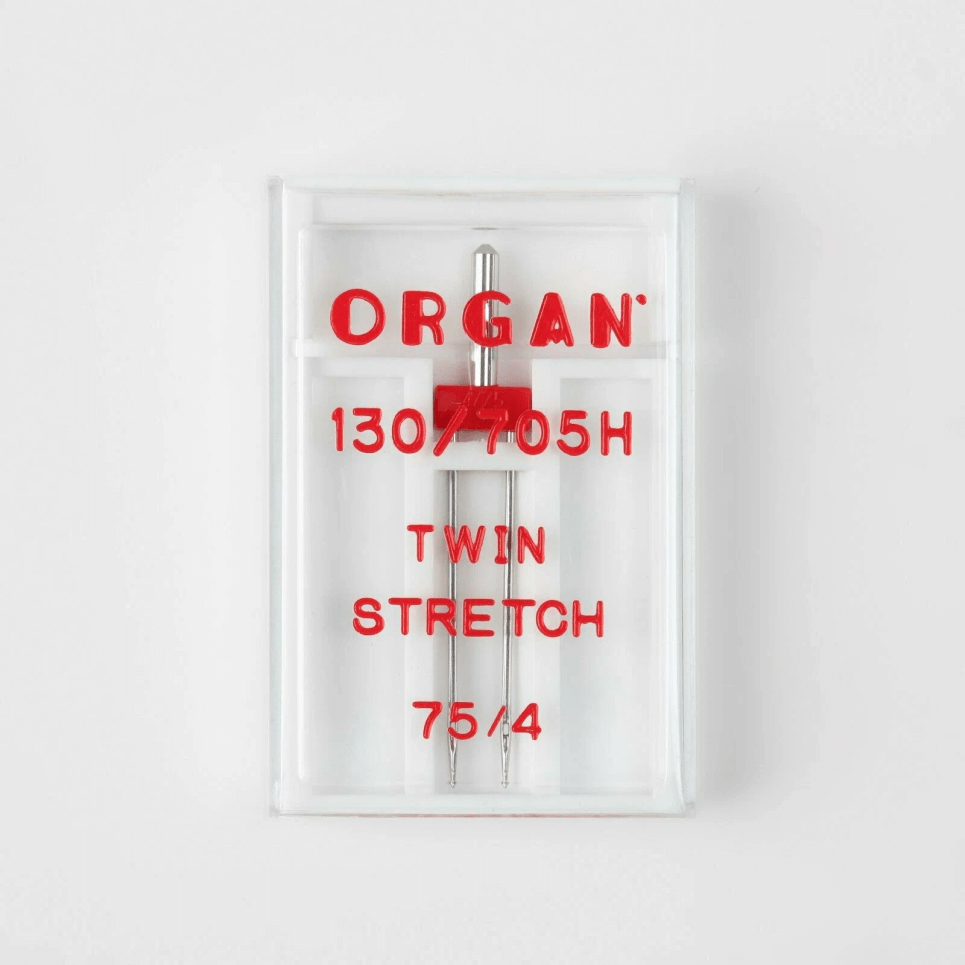 Иглы Organ двойные стрейч, № 75/4, 1 шт.