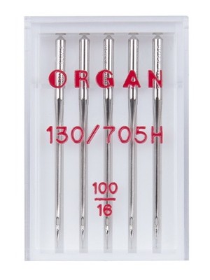 Иглы Organ универсальные, №100, 5 шт.